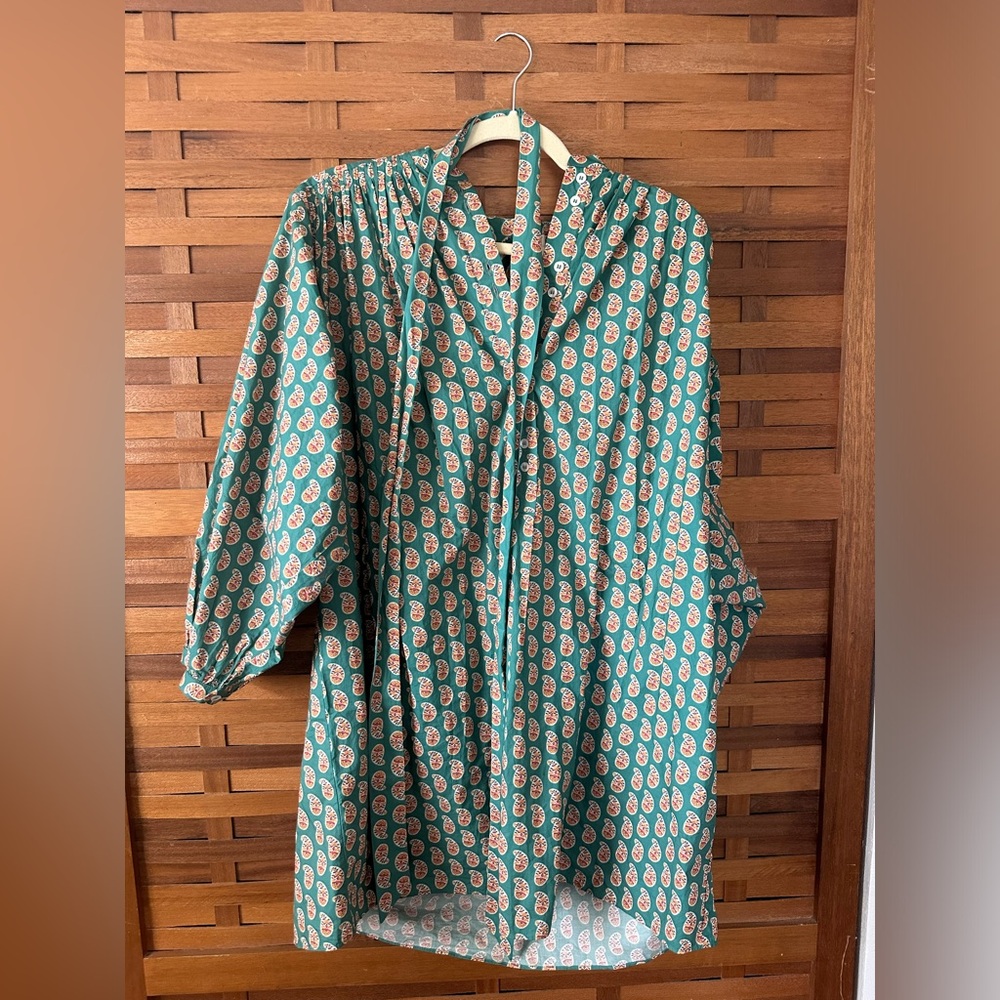 Doen Opal Dress in Green Paisley